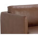 Saul Shalimar Tobacco Leather Sofa